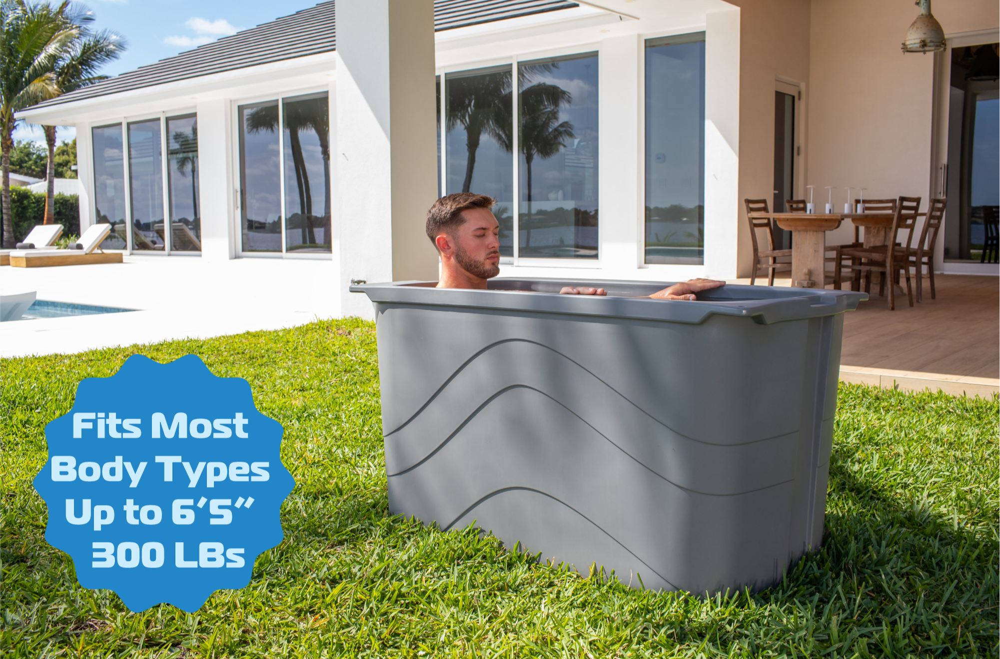 Frozin 400 Cold Plunge Tub — Insulated, Chiller‑Ready (100 Gallons)