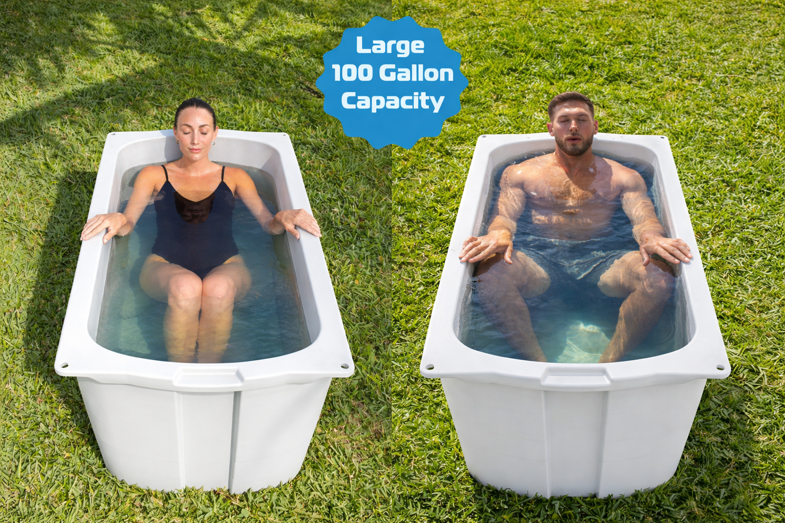 Frozin 400 Cold Plunge Tub — Insulated, Chiller‑Ready (100 Gallons)