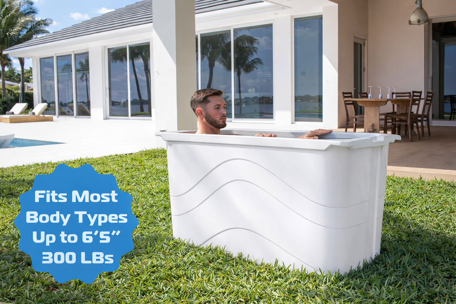 Frozin 400 Cold Plunge Tub — Insulated, Chiller‑Ready (100 Gallons)