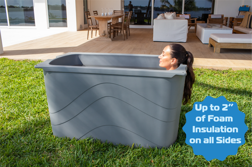 Frozin 400 Cold Plunge Tub — Insulated, Chiller‑Ready (100 Gallons)