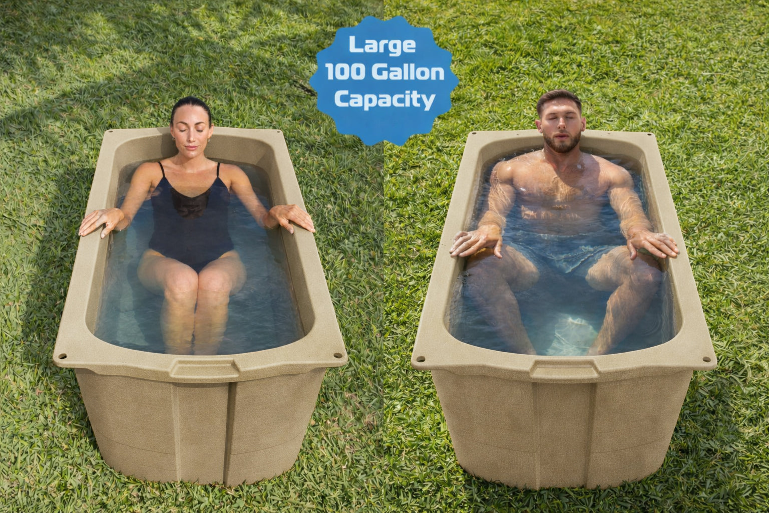 Frozin 400 Cold Plunge Tub — Insulated, Chiller‑Ready (100 Gallons)