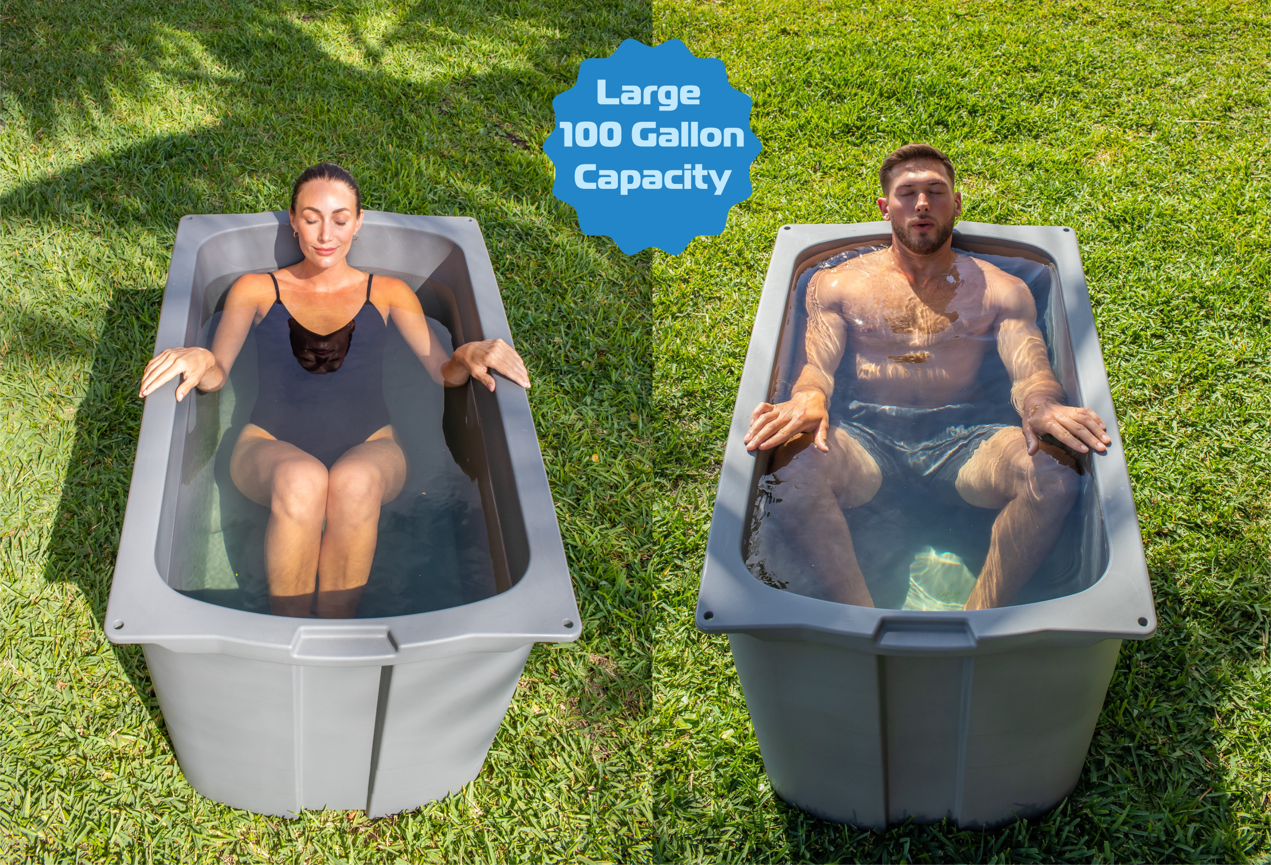 Frozin 400 Cold Plunge Tub — Insulated, Chiller‑Ready (100 Gallons)