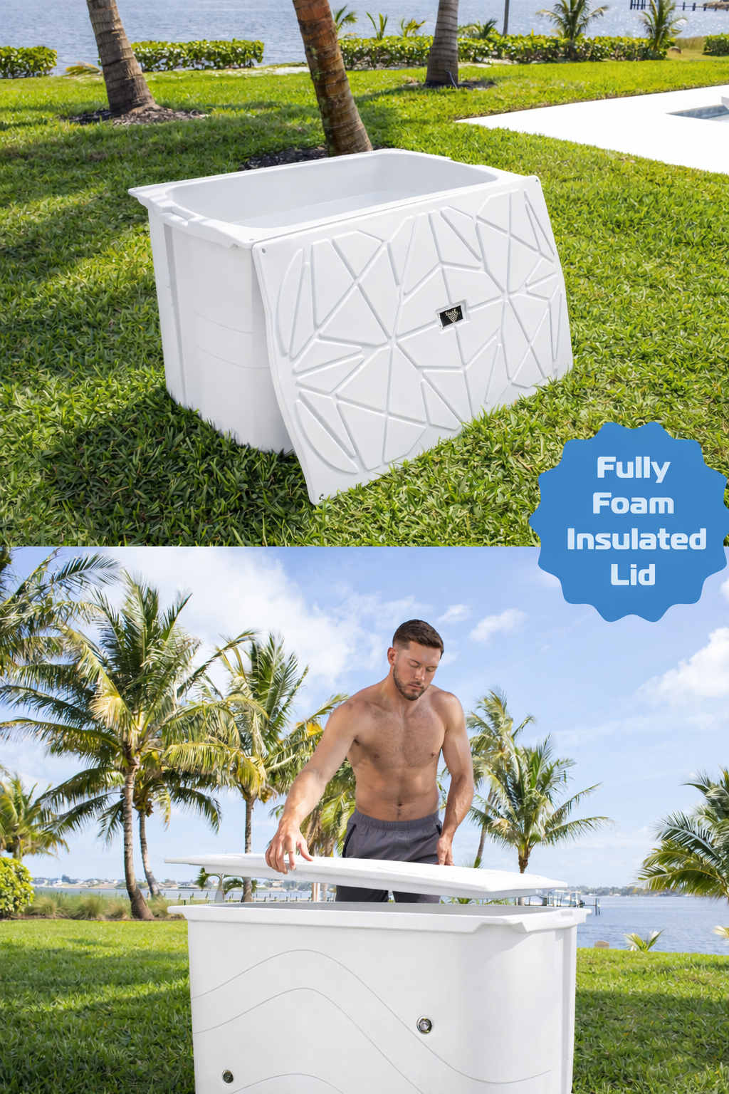 Frozin 400 Cold Plunge Tub — Insulated, Chiller‑Ready (100 Gallons)
